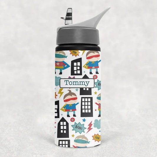 Personalised Bottle Superhero theme
