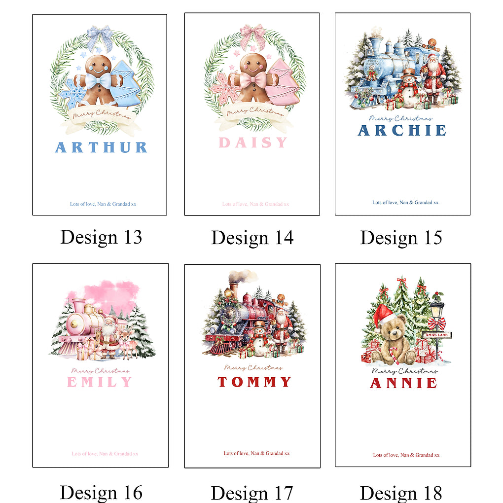 Personalised Christmas Money Holder Card- Xmas Gift -