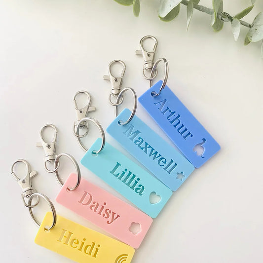 Personalised children's Key ring - Bag Charm - Bag Tag
