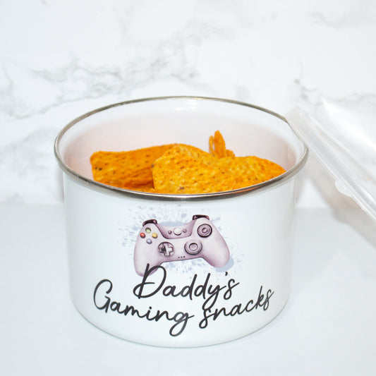 Personalised Gaming Snacks Bowl With lid