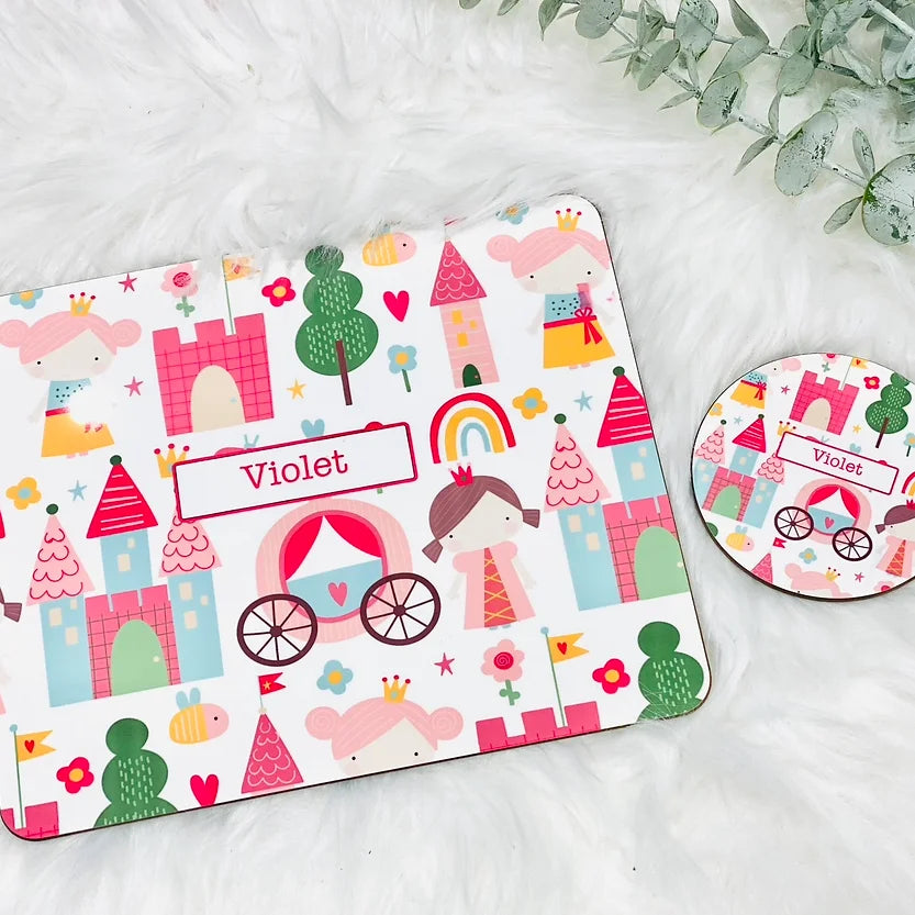 Personalised Placemat & Coaster set