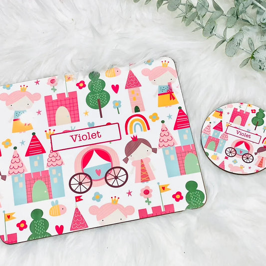 Personalised Placemat & Coaster set