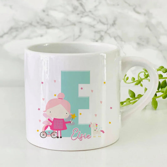 Personalised Childrens Fairy Unicorn theme Mug - 6 OZ Mug -