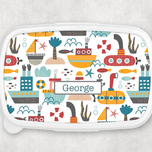 Personalised lunch / Snack Box - Under the sea Theme