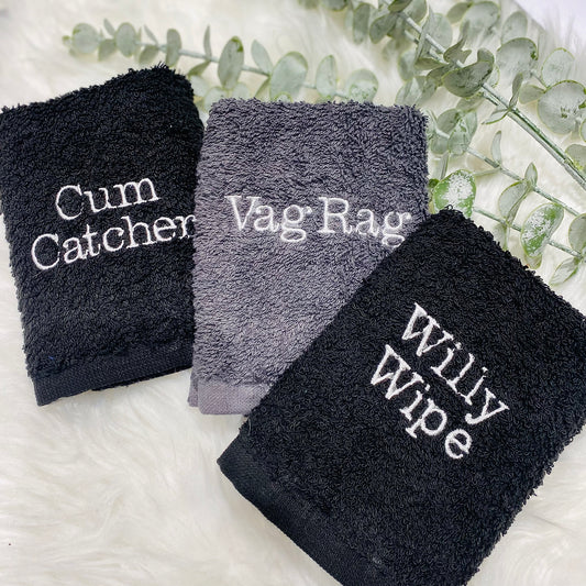 Novelty flannel / Wash Cloth cheeky rude valentines gift