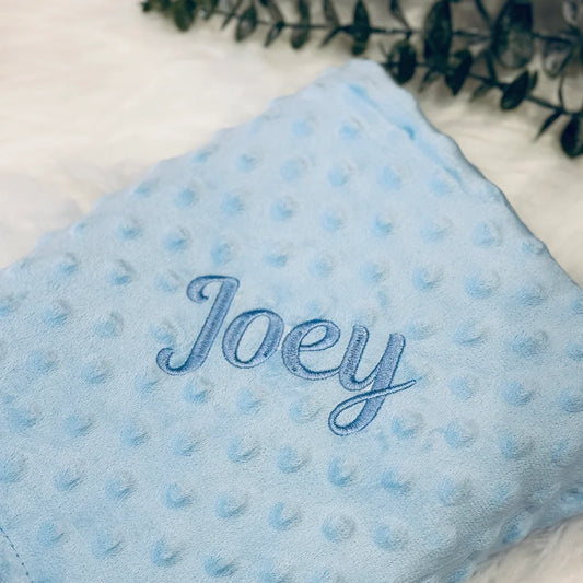 Personalised Embroidered Baby Blanket with name