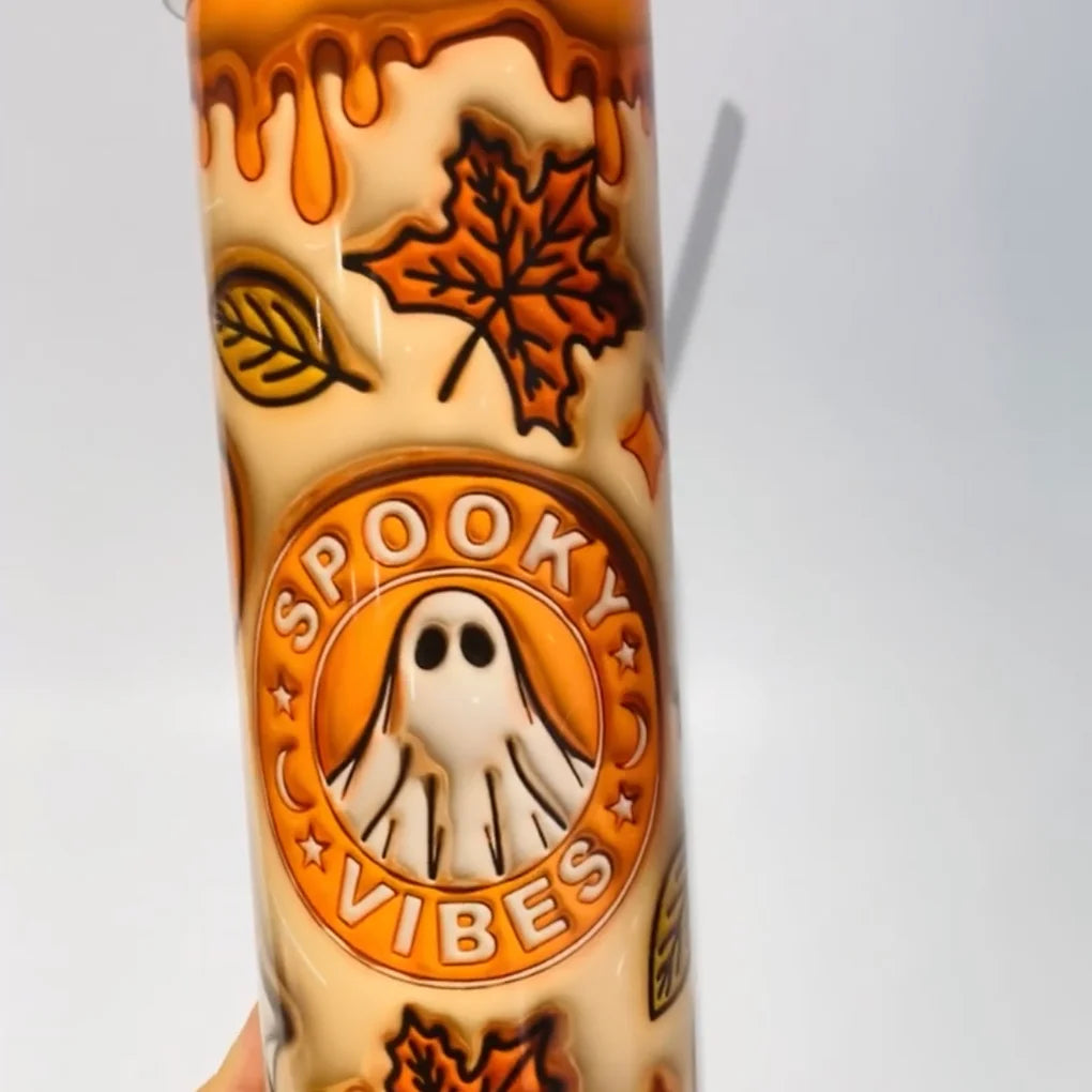 Spooky Vibes 20oz autumn tumbler