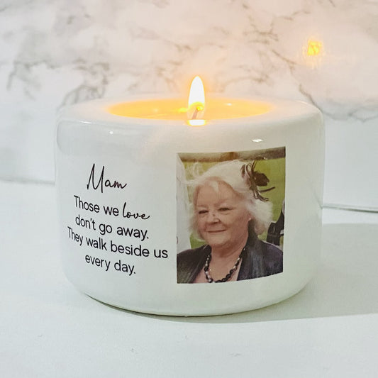 Personalised Memorial Photo Tea Light Holder