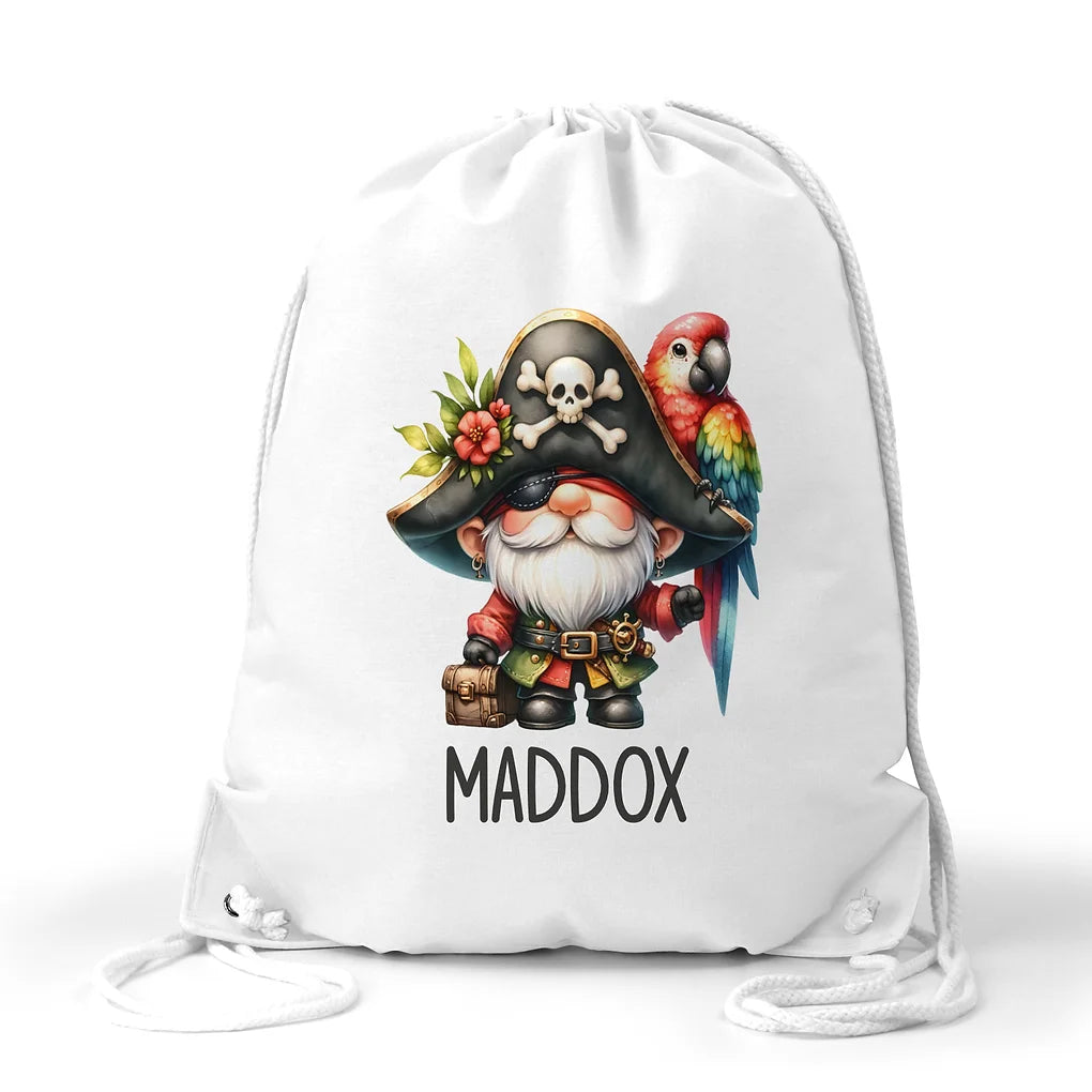 Personalised drawstring bag -Pirate theme