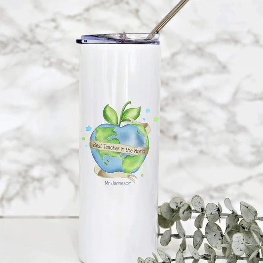 Personalised Teacher Tumbler Best teacher in the world