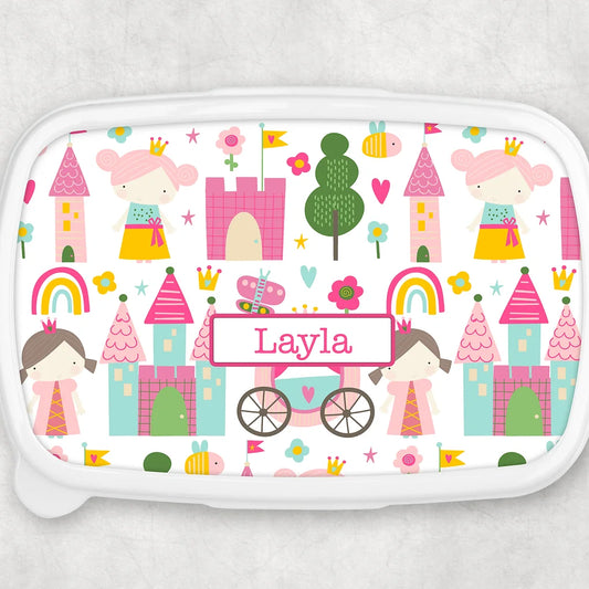 Personalised lunch / Snack Box - Princess Theme