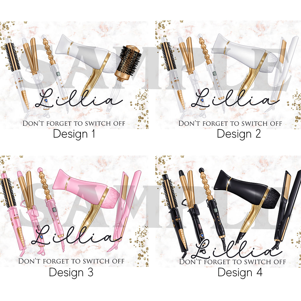 Personalised Glass Board dressing table saver