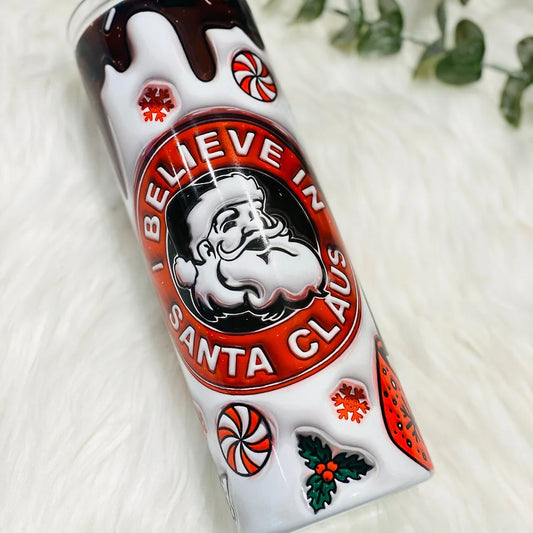 I believe in santa claus 20oz tumbler