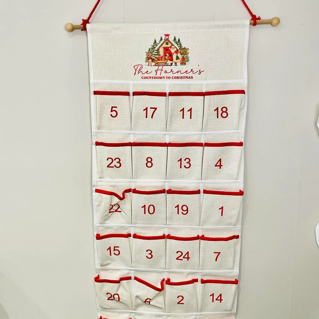 Personalised christmas countdown calender