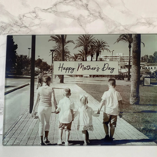 Personalised Glass Chopping Cutting Board