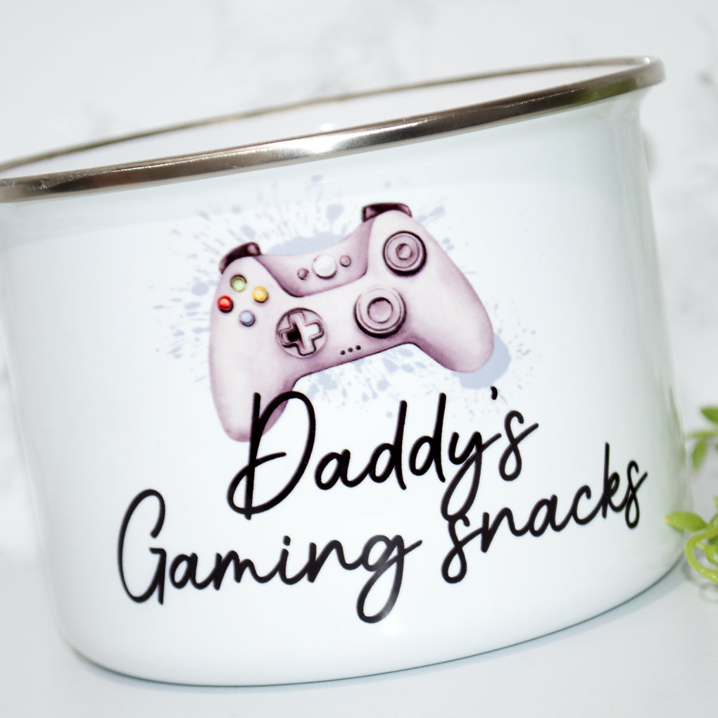 Personalised Gaming Snacks Bowl With lid