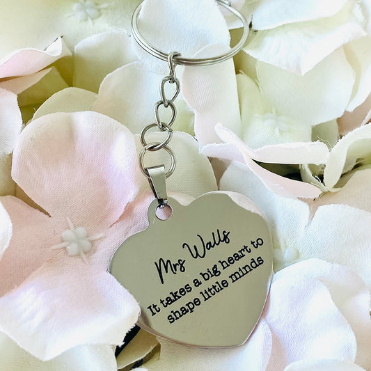 Engraved Teacher Keyring