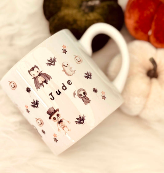 Personalised Little Halloween 6oz Kids Ceramic Mug