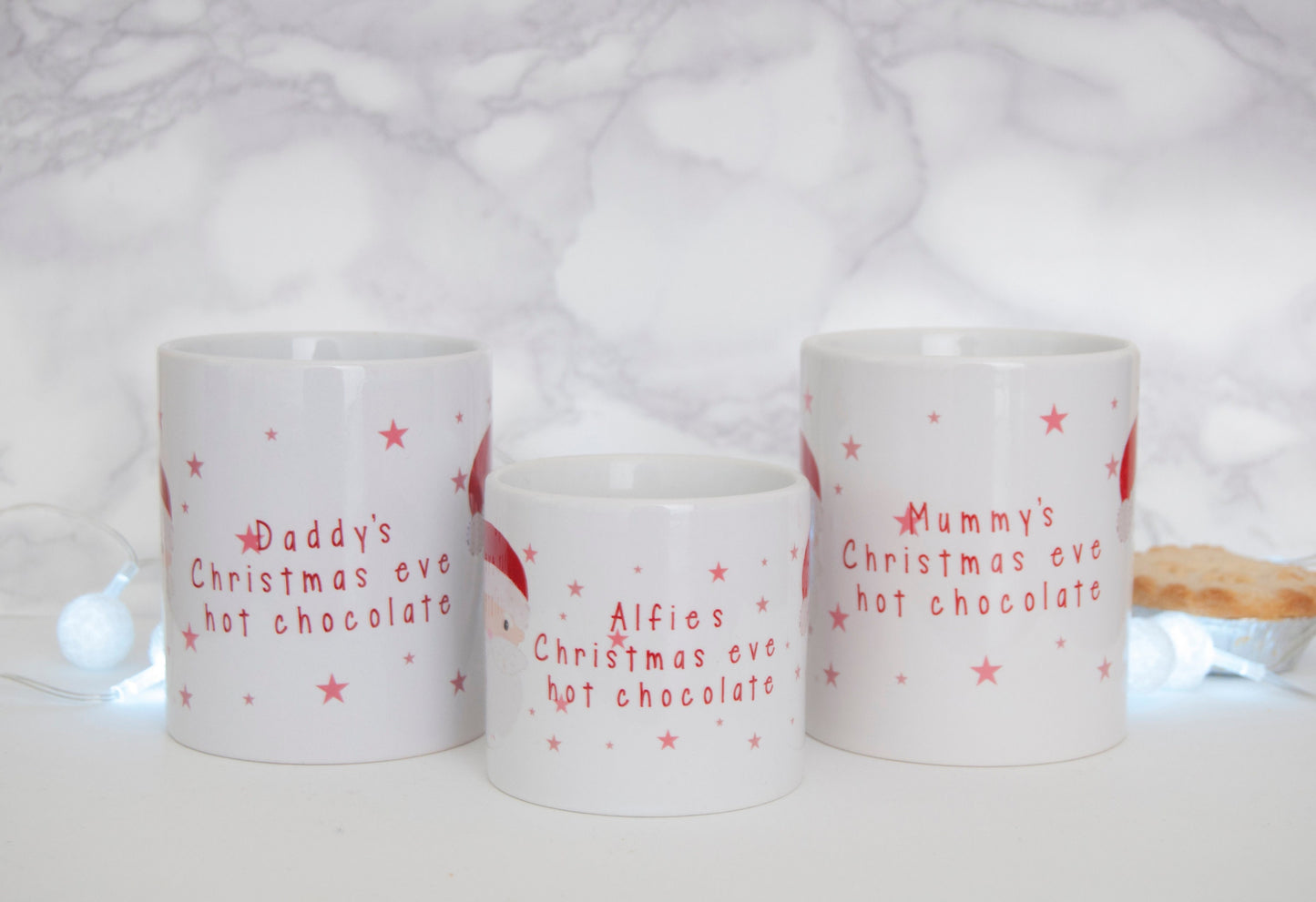 Family Christmas Eve Mug - Personalised - Christmas hot chocolate mug