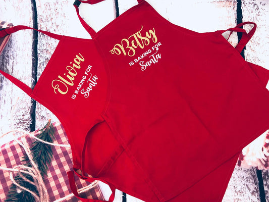 Personalised Apron - childrens  - Christmas Apron - Kitchen Apron