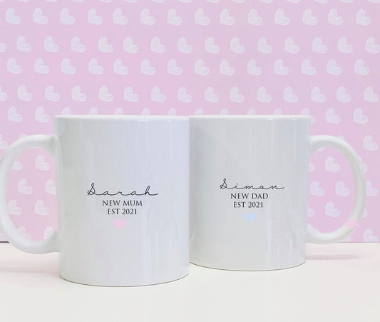 New parents gift idea - personalised mug -  Pregnancy announcement mug