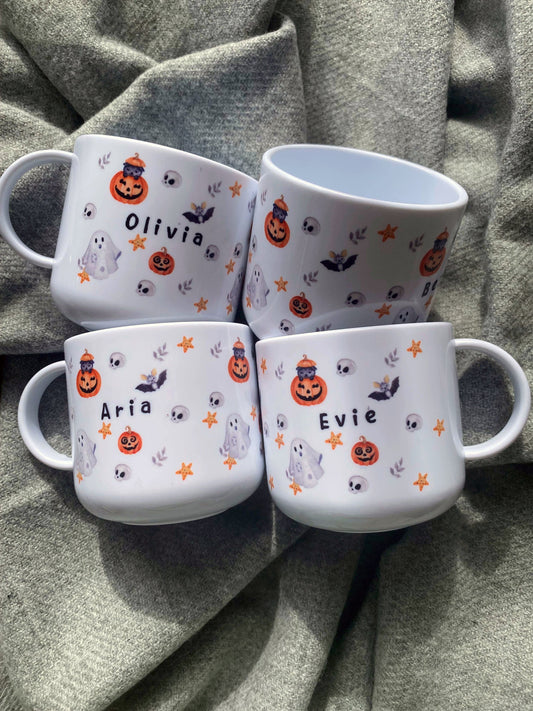 Personalised Childrens  Halloween Mug -  Unbreakable Mug - 6oz Mug - Toddler cup