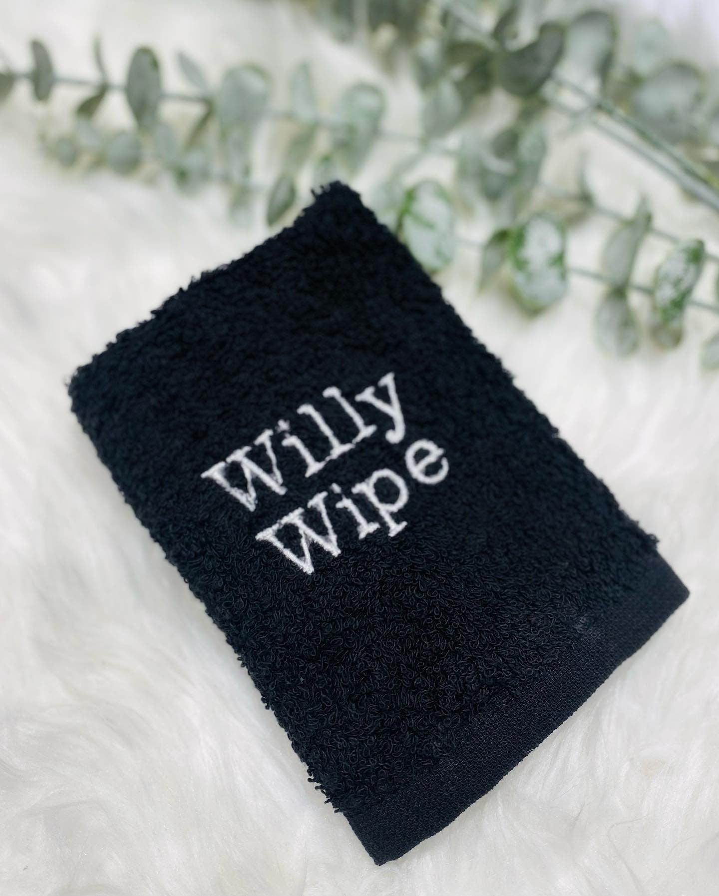 Funny Flannel- Funny Valentines gift - Novelty Flannel wash cloth - willy wipe - vag rag - cum catcher - rude valentines gift