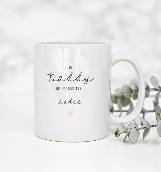 This Daddy belongs to Personalised Mug - Fathers Day - Personalised Gift