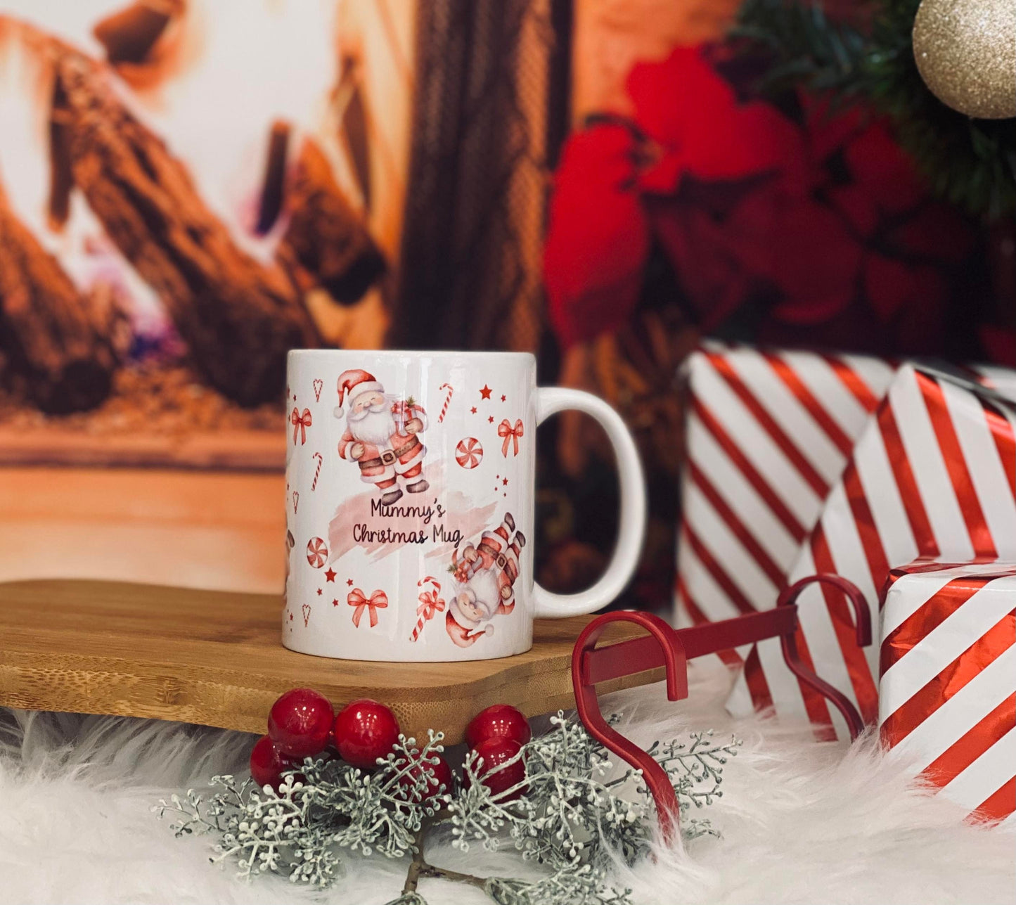 Personalised Christmas Mug - Santa Theme Christmas Eve Mug - 11oz Mug - Santa Theme - Family Christmas Mugs