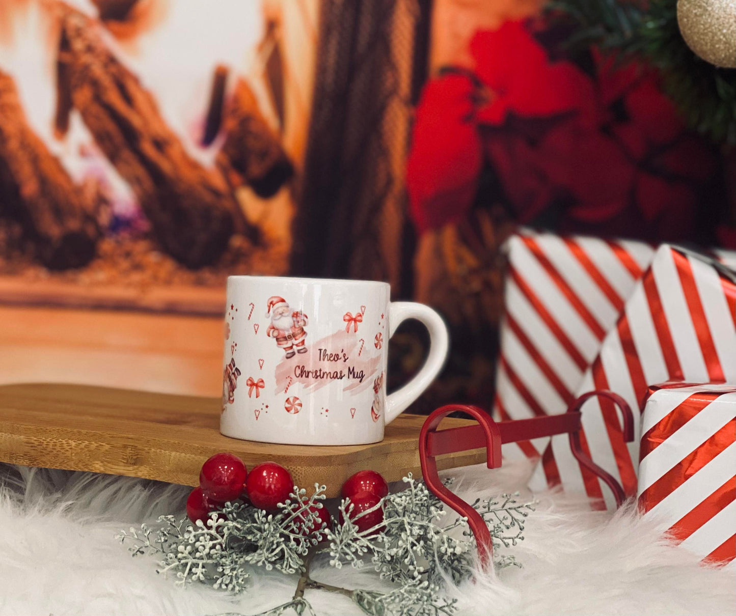 Childrens Mug - Christmas Eve Mug - 6 OZ Mug - Santa Theme - Christmas Eve Mug