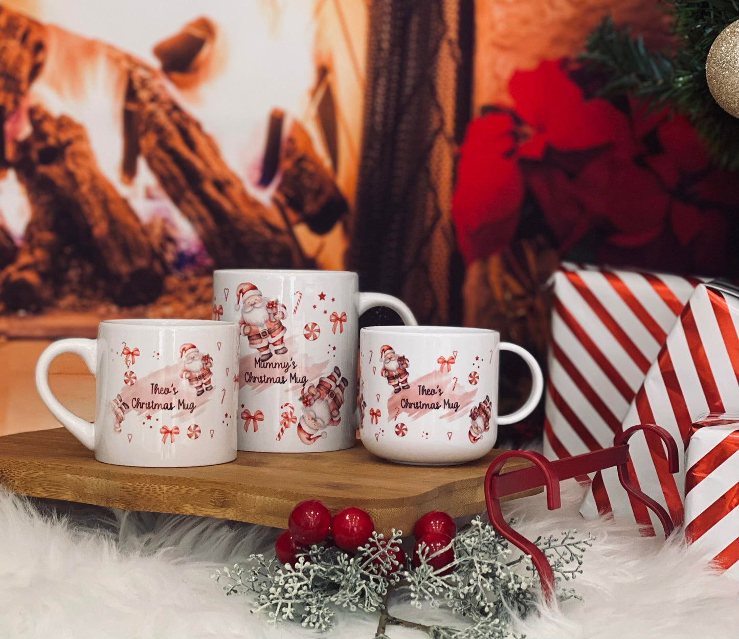 Personalised Christmas Mug - Santa Theme Christmas Eve Mug - 11oz Mug - Santa Theme - Family Christmas Mugs