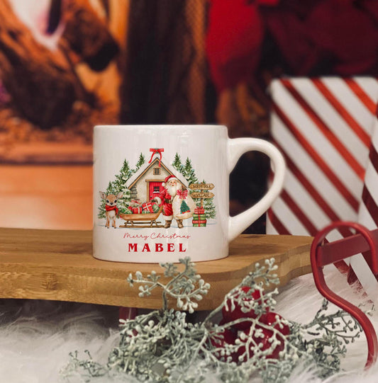 Childrens Mug - Christmas Eve Mug - 6 OZ Mug - North Pole Village - Christmas Eve Mug