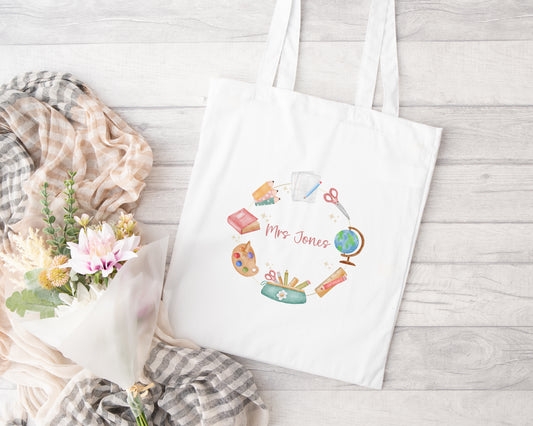 Personalised Teacher Gift - Tote bag -
